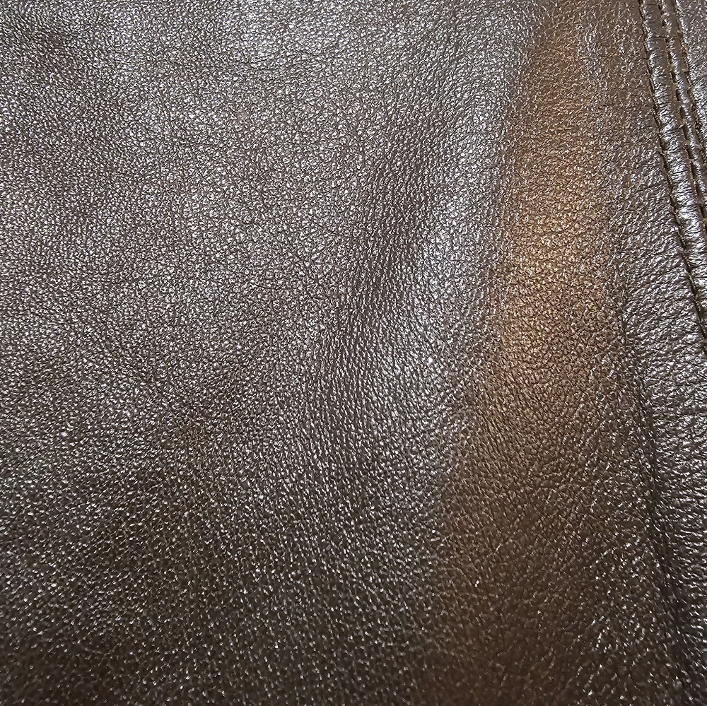 Vintage Buttery Soft 100% Leather Cache Mini Skirt - Size 12 - Picture 4 of 9